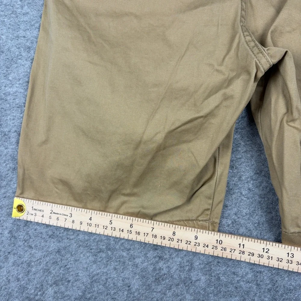 Wrangler Ultra Flex Shorts Mens M Tan Chino Drawstring Adult Casual Outdoors